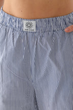 ÇİZGİLİ PANTOLON - LACİVERT