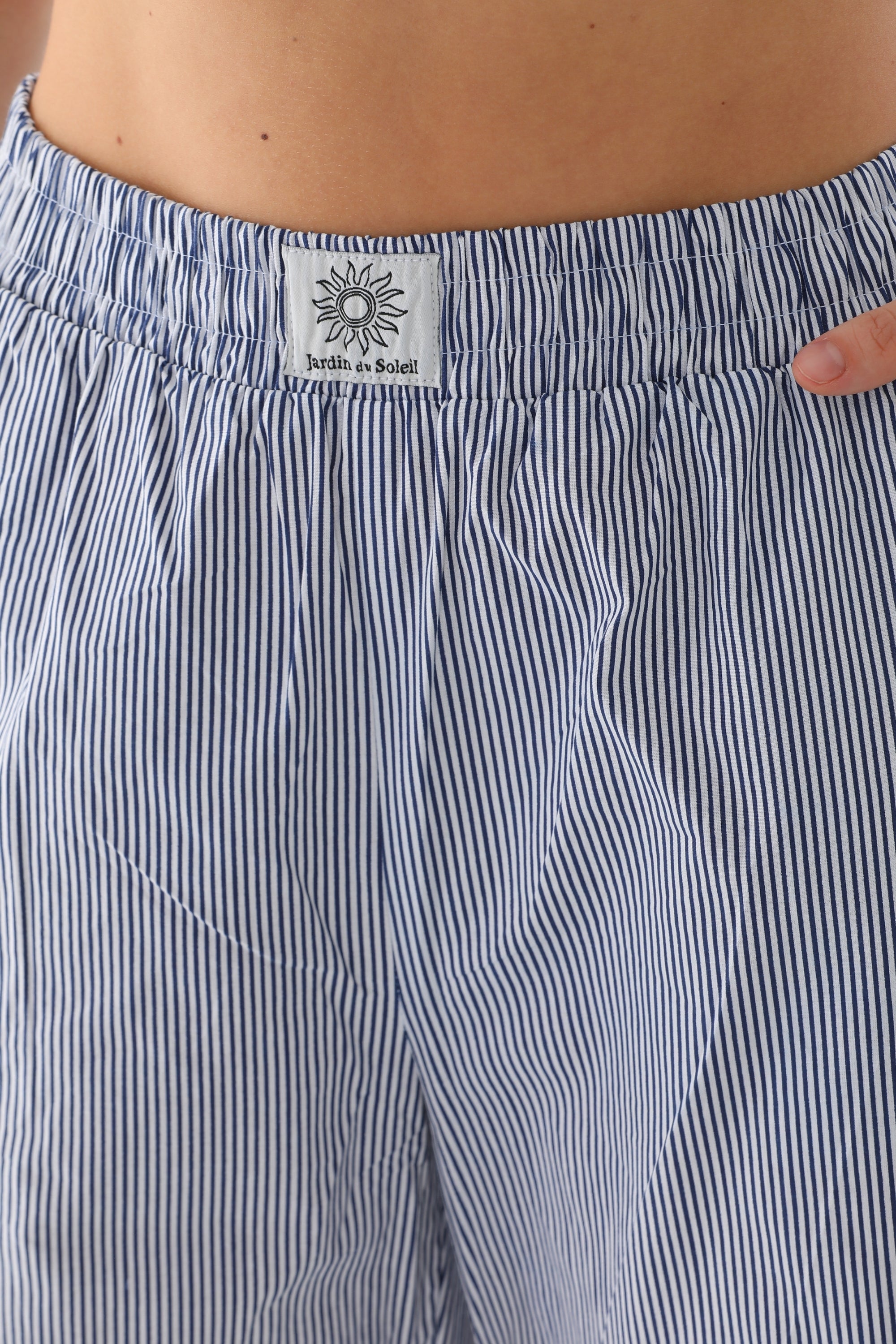 ÇİZGİLİ PANTOLON - LACİVERT