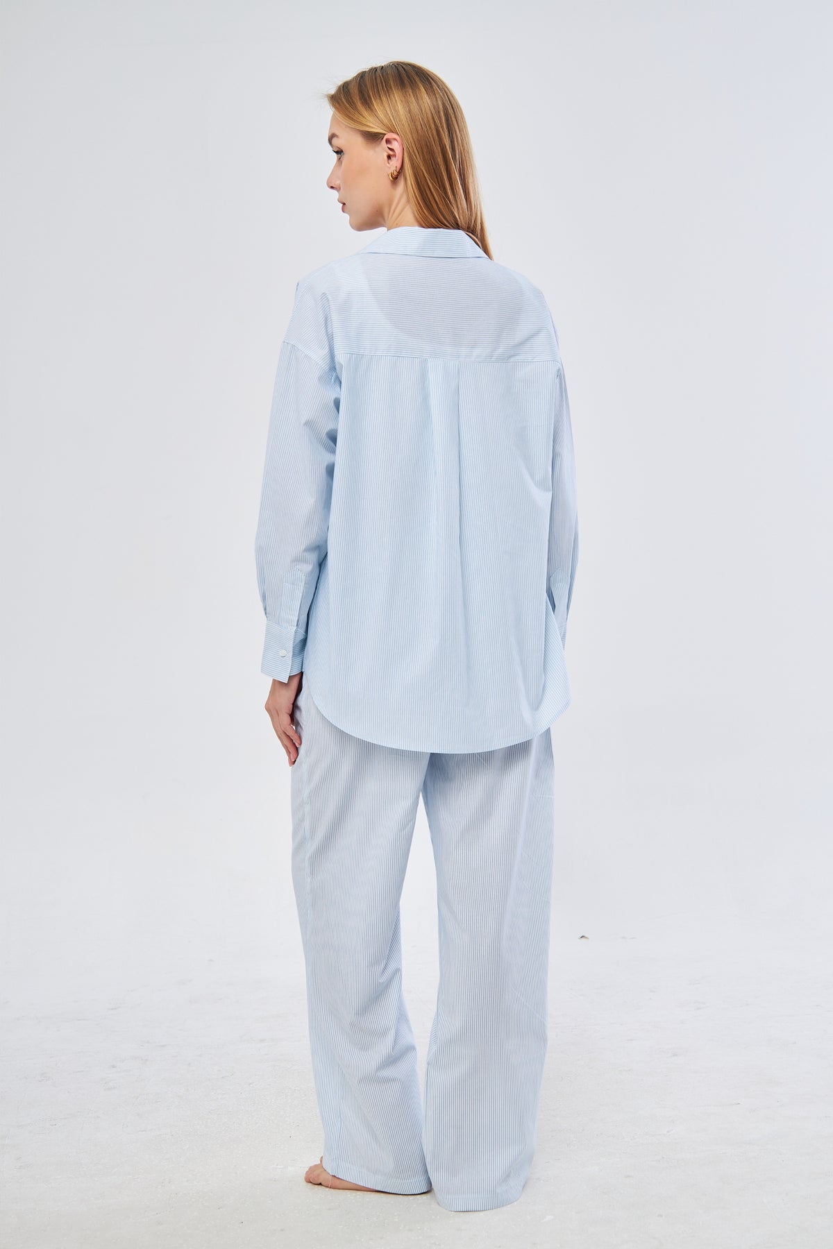 GÖMLEK PANT SET - BEBE MAVİ