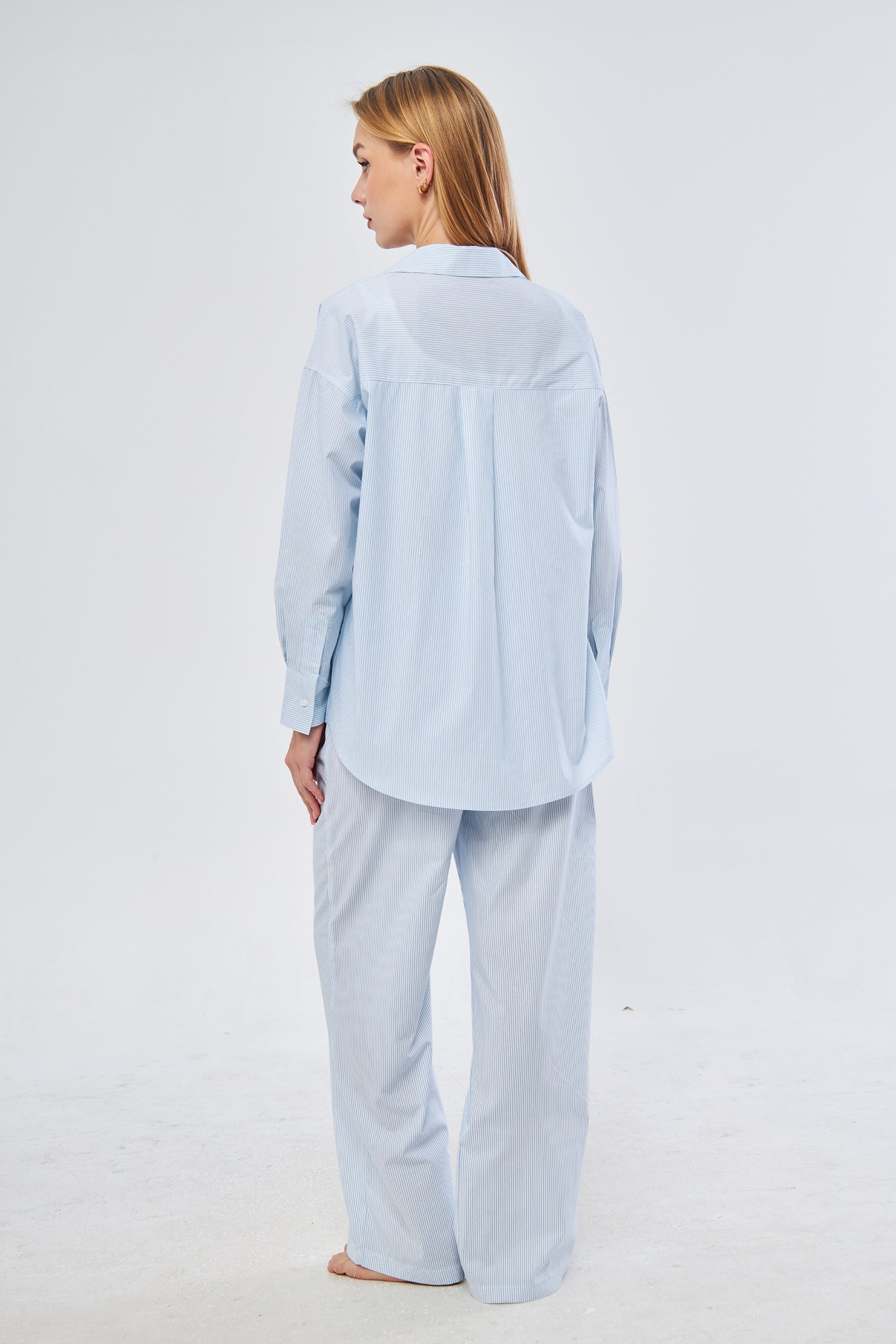 GÖMLEK PANT SET - BEBE MAVİ