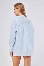 Baby Blue Striped Ensoleillé Shirt