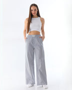 ÇİZGİLİ PANTOLON - LACİVERT