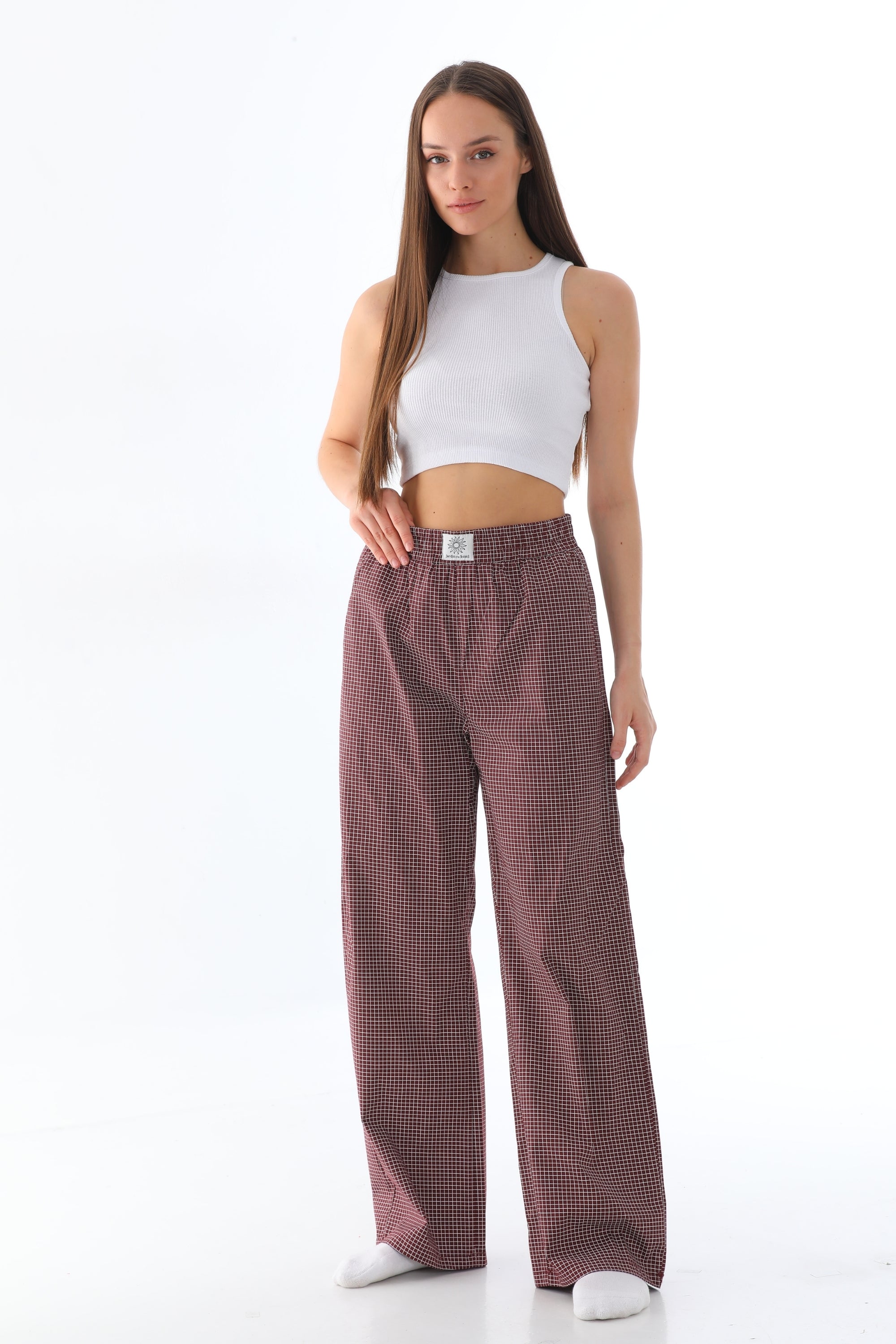 Burgundy Etoile Trousers