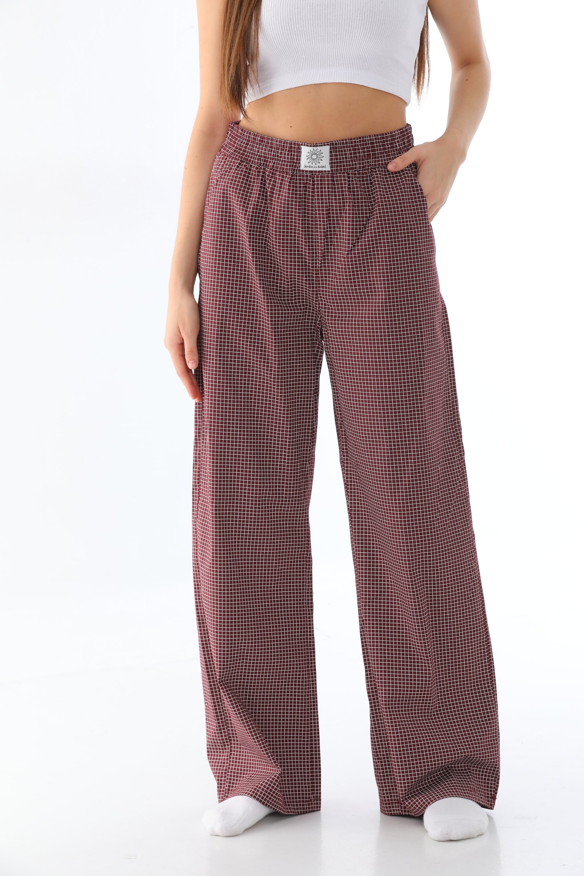 Burgundy Etoile Trousers