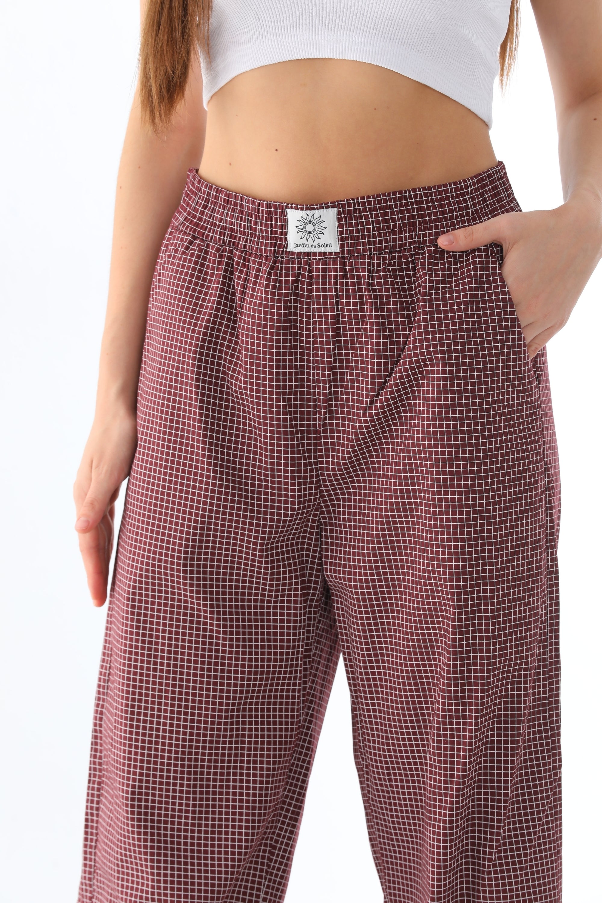 Burgundy Etoile Trousers