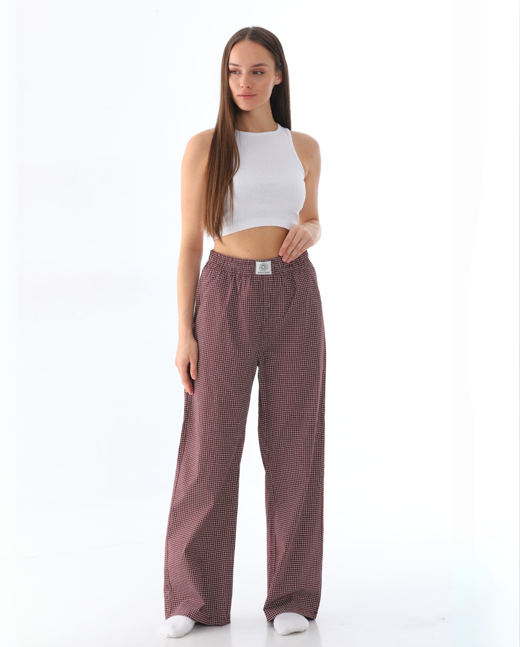 Burgundy Etoile Trousers