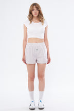 CERISE ŞORT - BORDO ÇİZGİLİ