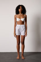 ÇİZGİLİ ŞORT - TRANSPARAN