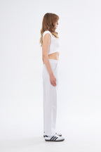 ÇİZGİLİ PANTOLON - GRİ