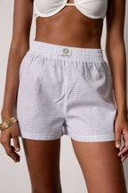 ÇİZGİLİ ŞORT - TRANSPARAN