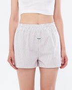 CERISE ŞORT - BORDO ÇİZGİLİ