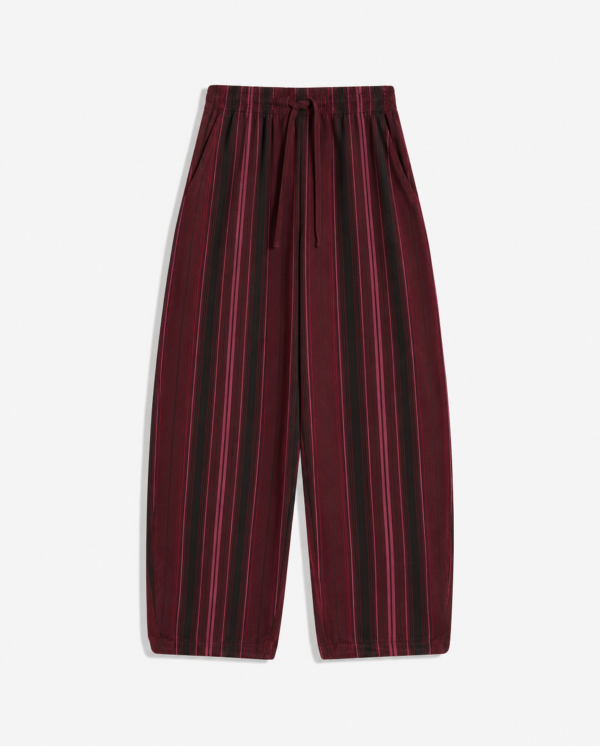 Bordo Çizgili Sweatpant