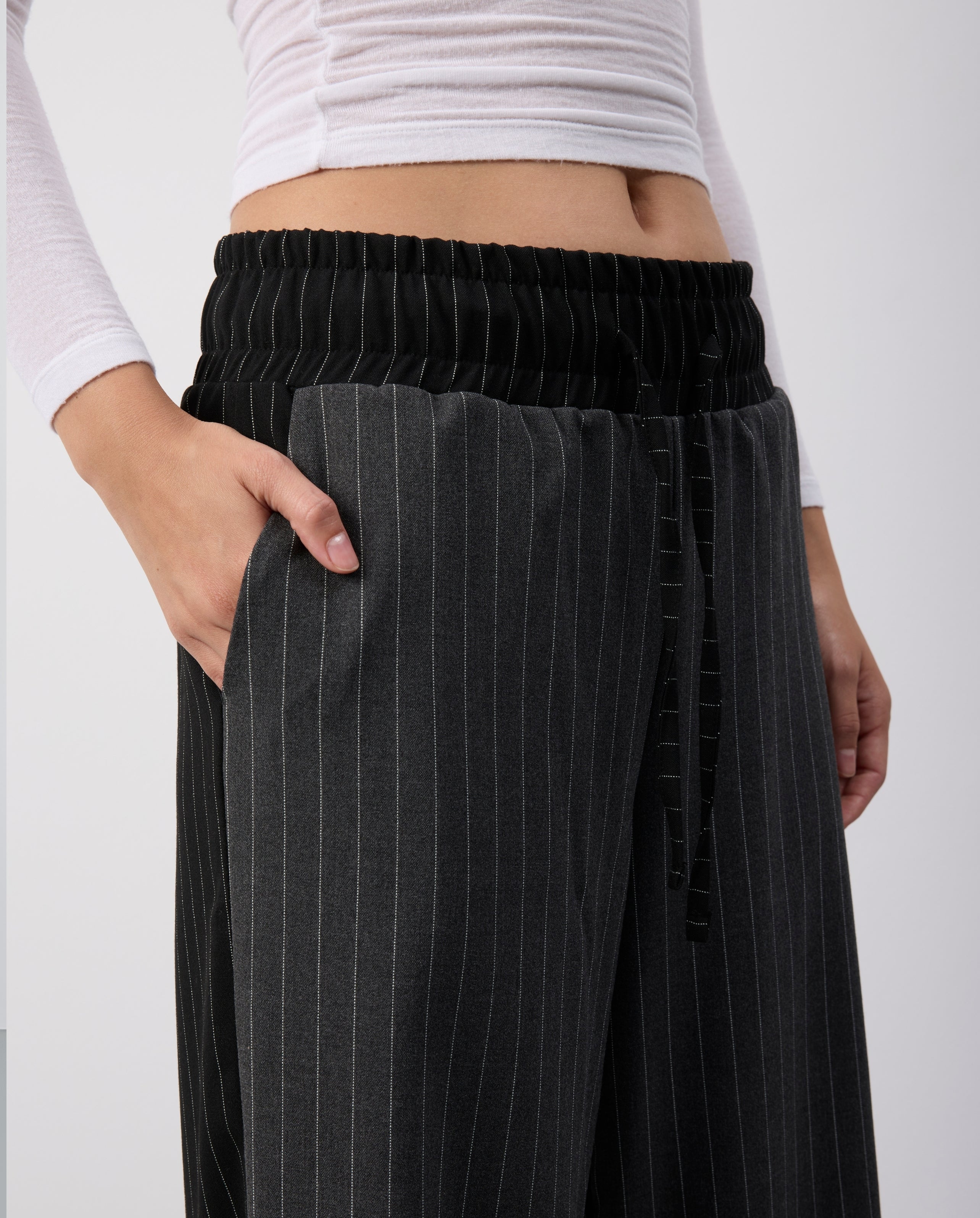 TYLA PANTOLON - GRİ/SİYAH