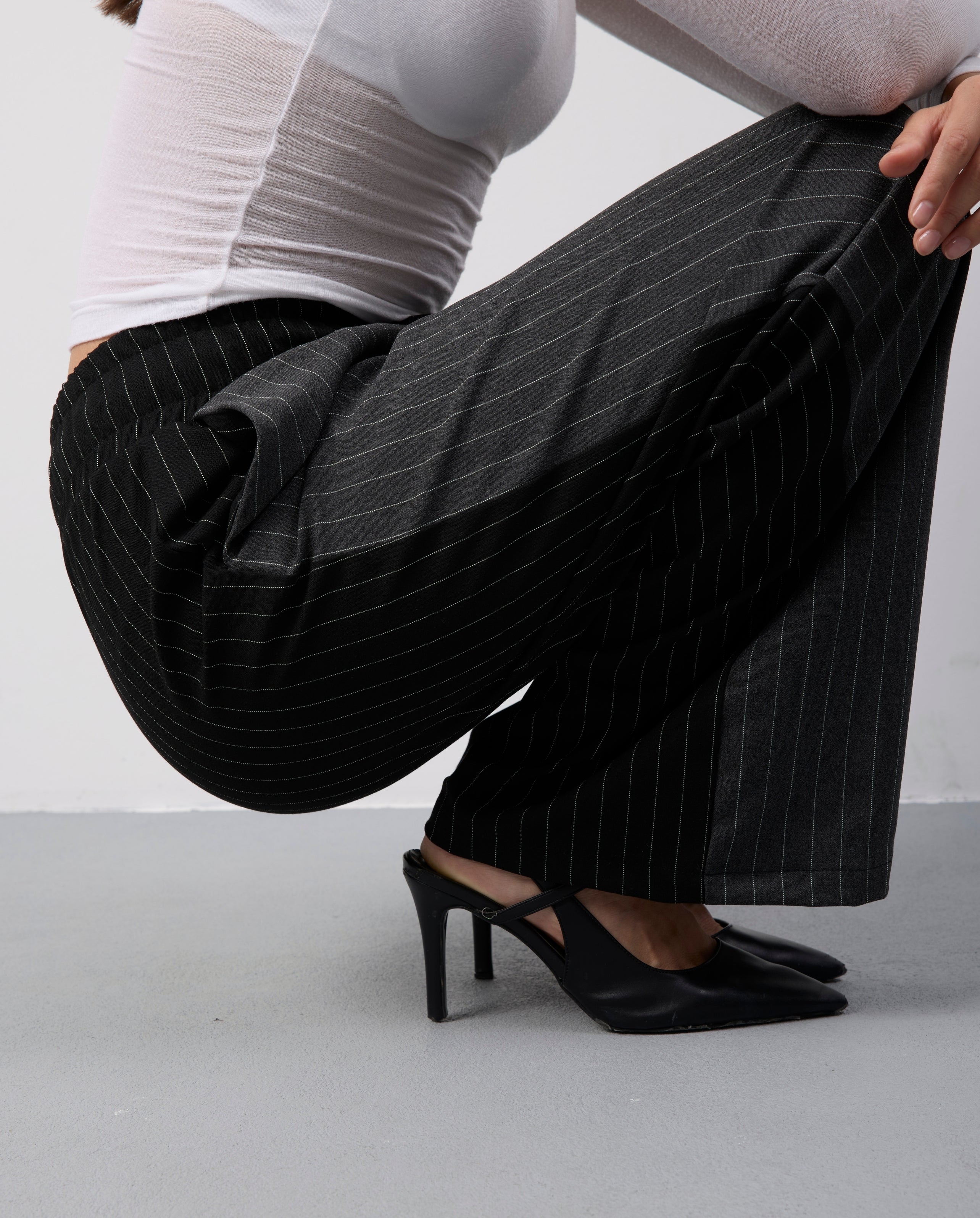 TYLA PANTOLON - GRİ/SİYAH