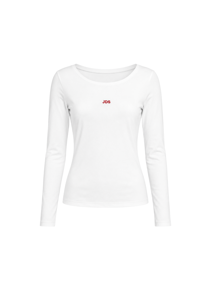 Uzun Kollu Beyaz Tshirt