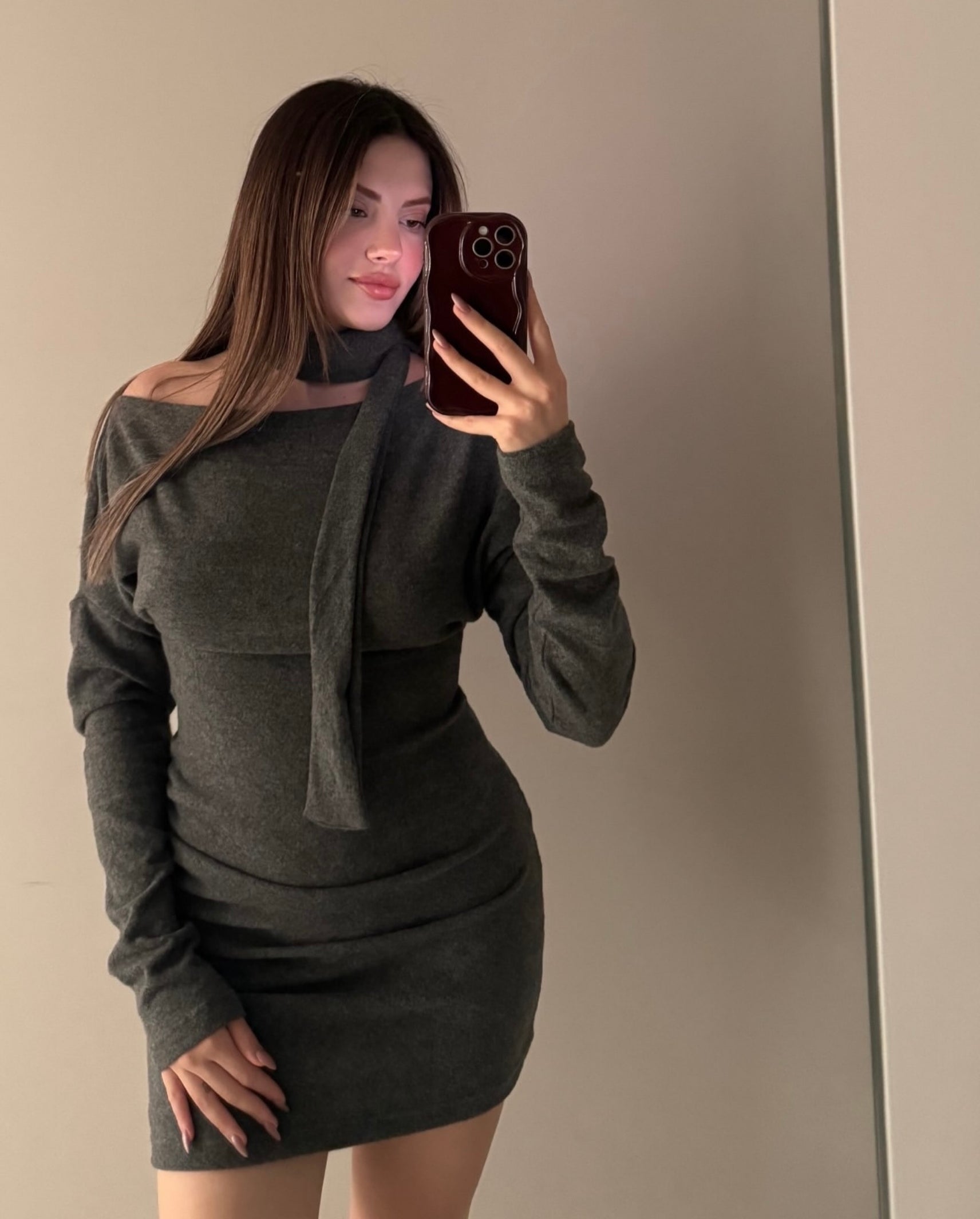 ELSA ELBİSE - ANTRASİT