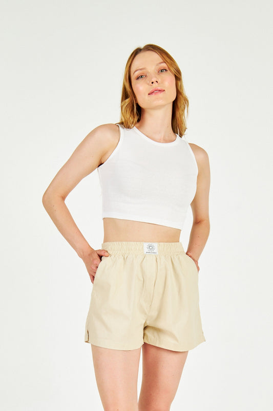 Beige Chérie Shorts